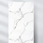 White Matte Marble UV Protected PVC Wall Panel - 4x9.5 ft, Fireproof & Waterproof (38 sq. ft)