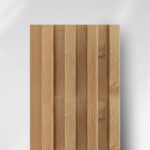 Golden Teak WPC Fluted 3D Wall Panels | 49.8 sq. ft./Box